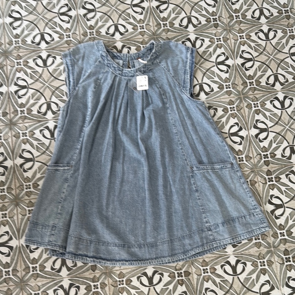 Sleeveless Denim Dress